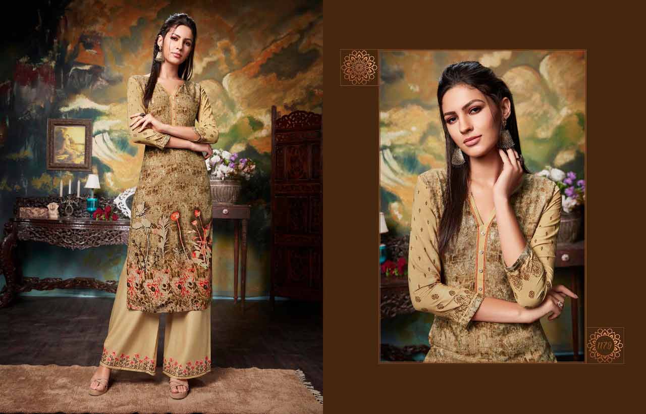 Kajree Fashion Chambor Vol 6 Kurti With Palazzo Catalog Kajree Fashion Chambor Vol 6 Kurti With Palazzo Catalog